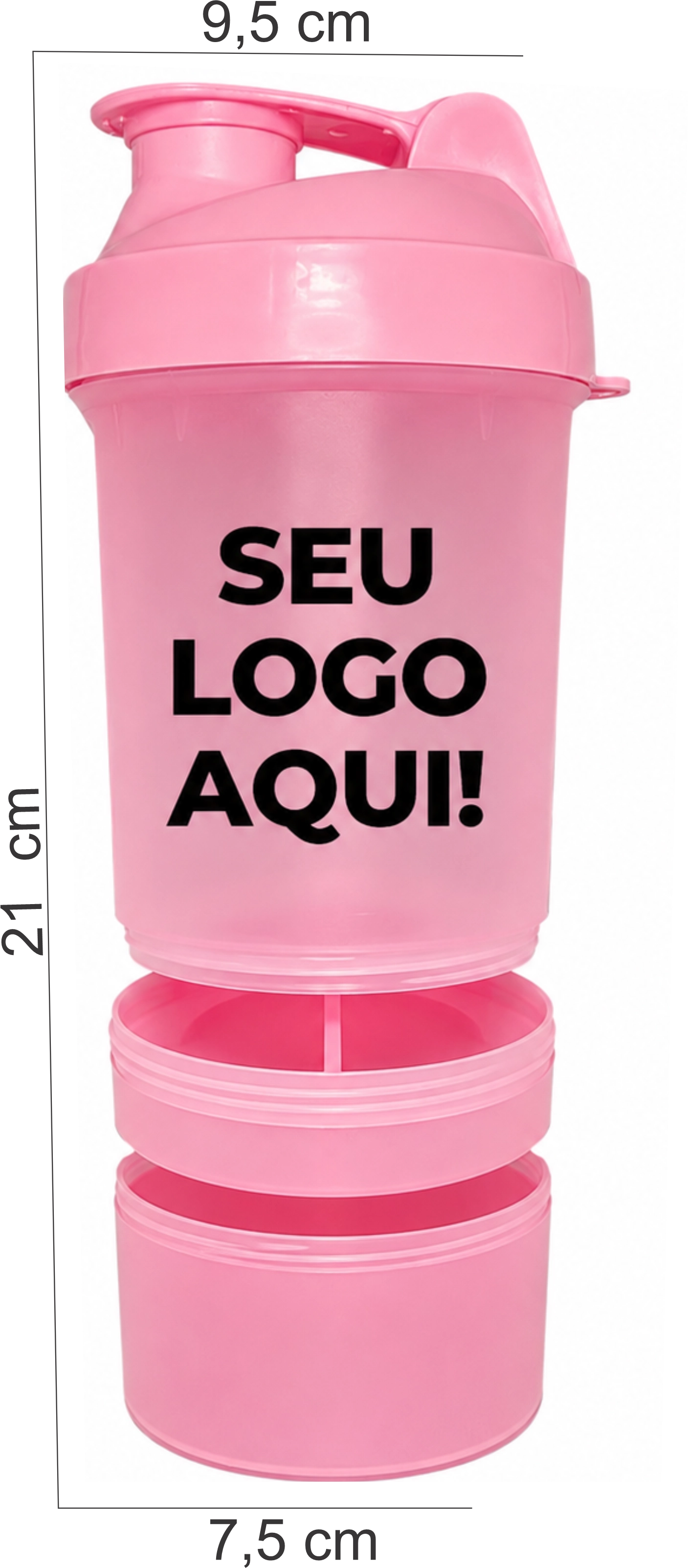 Coqueteleira Power Pack 500ml Personalizada